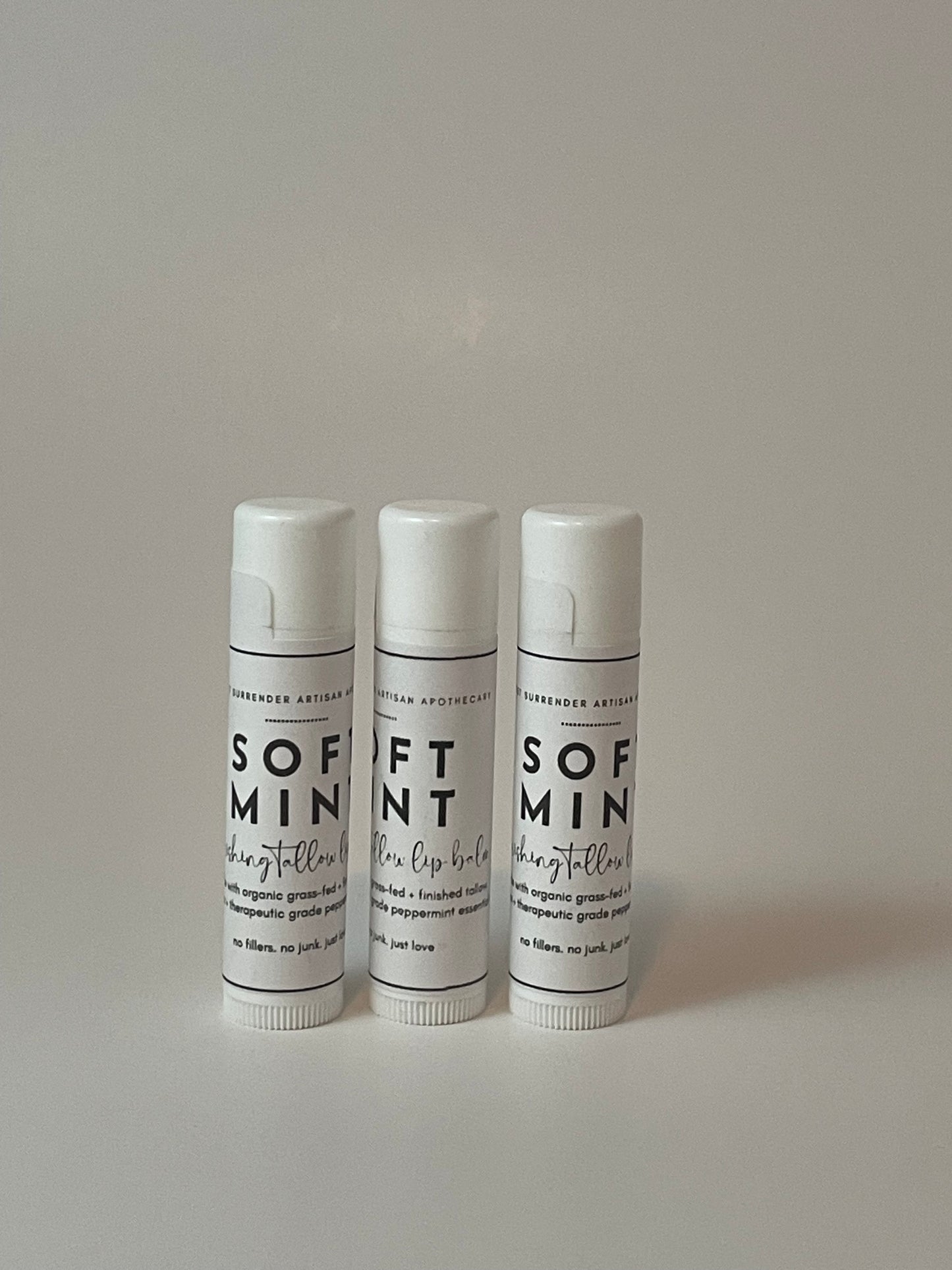 Soft Mint Tallow Lip Balm