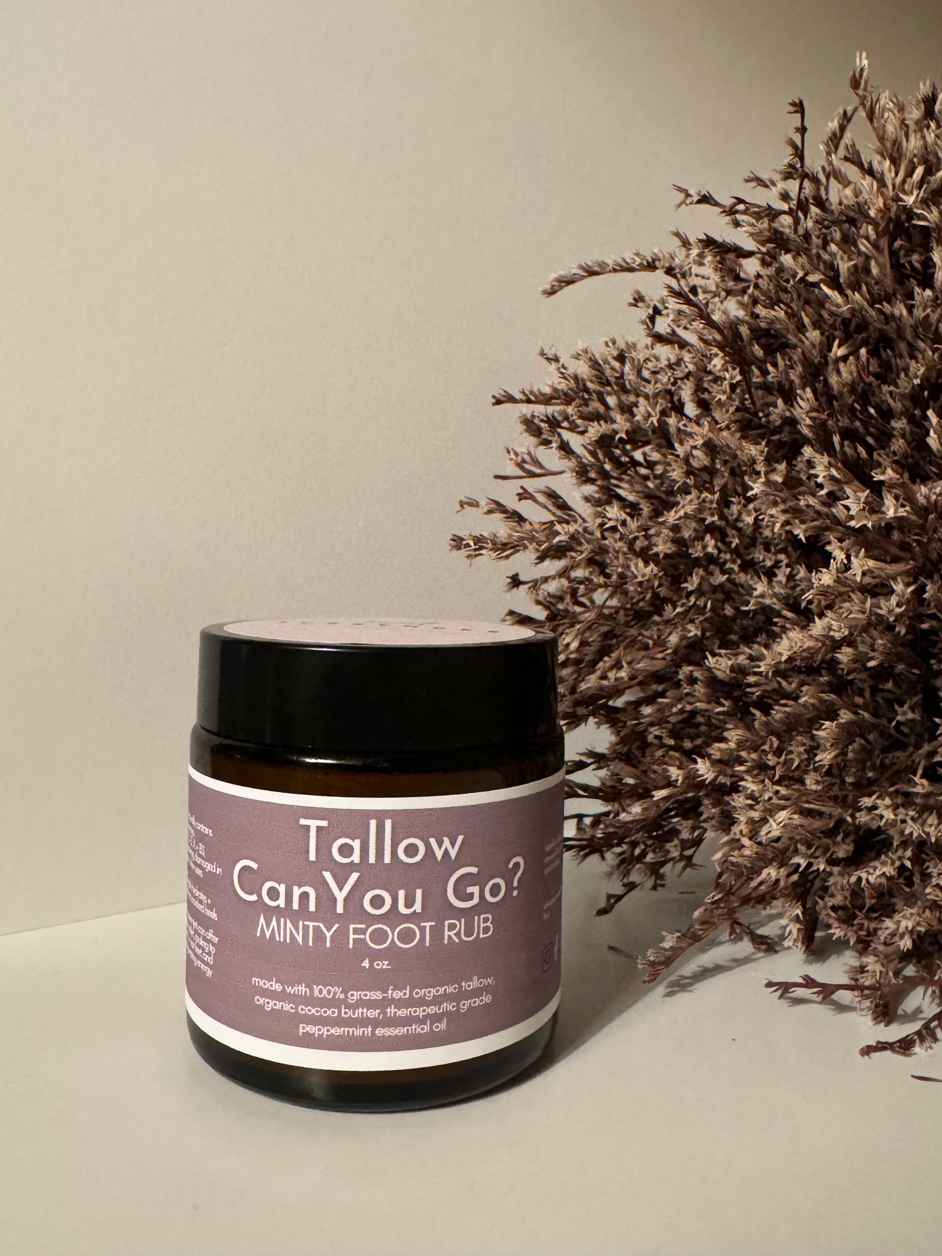 Tallow Can You Go? Peppermint Foot Rub Sweet Surrender