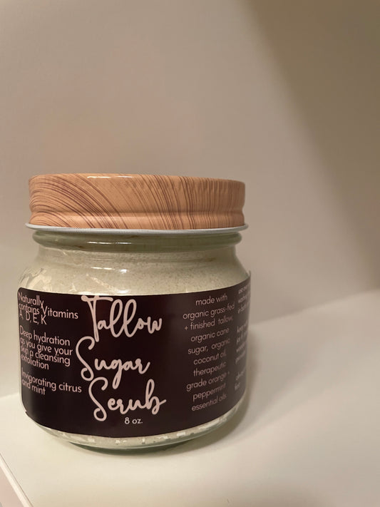 Tallow + Citrus Mint Sugar Scrub