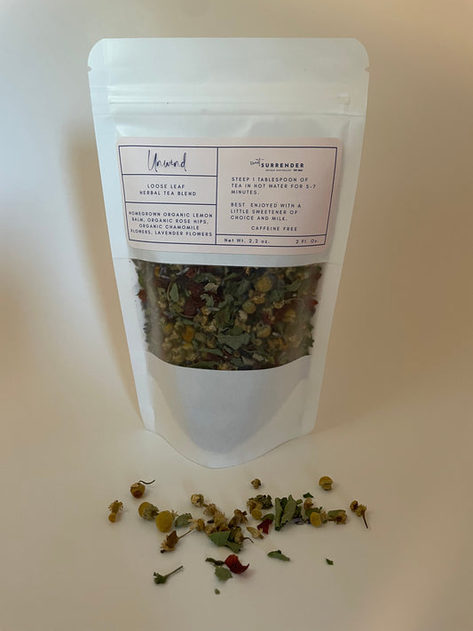 Unwind (organic herbal loose leaf tea blend)
